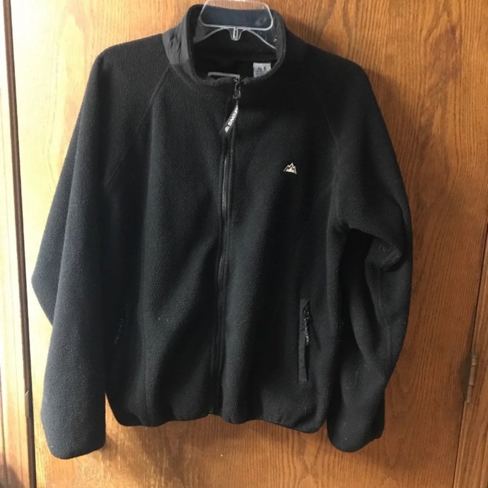 Black Fleece Zip-Up Jacket @